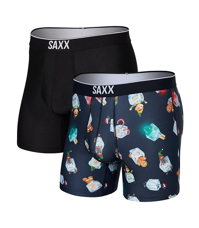 Boxeri SAXX VOLT BREATHABLE MESH BOXER BRIEF 2PK Man