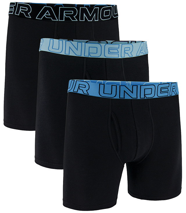 Boxerky UNDER ARMOUR PERF COTTON 6IN - 3PK Man