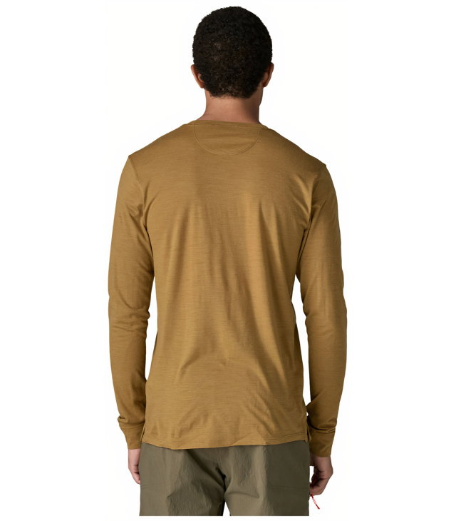 Pánské tričko PATAGONIA M L/S CAP COOL MERINO BLEND GRAPHIC SHIR