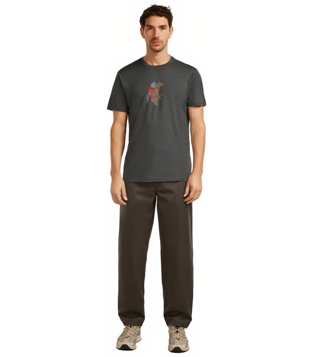 Pánské tričko ICEBREAKER M MER 150 TECH LITE SS TEE BEAR CATCH