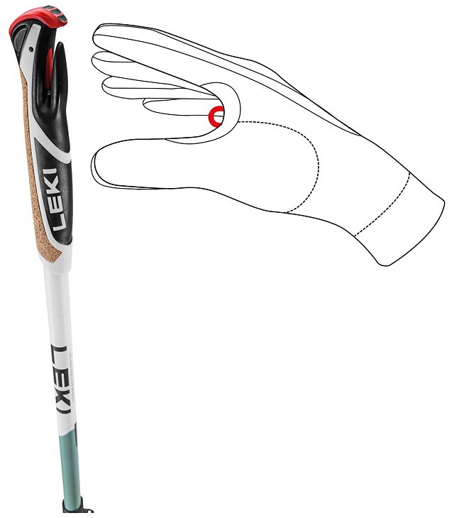 Trekové hole LEKI SPIN SHARK SL 100 - 130 CM