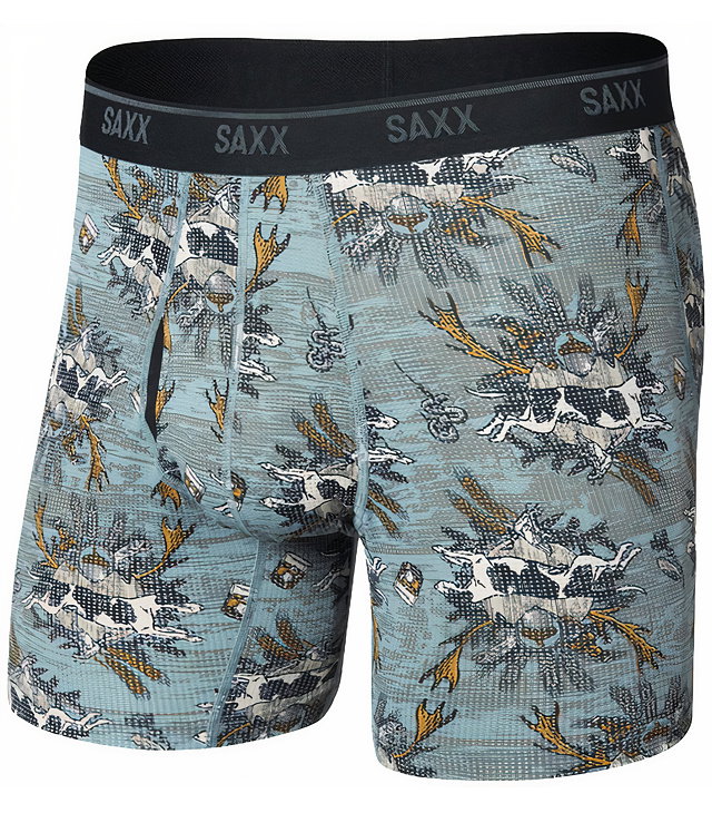 Boxerky SAXX QUEST QUICK-DRY MESH BOXER BRIEF FLY Man