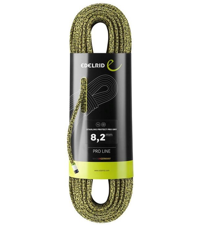 Lano EDELRID STARLING PROTECT PRE DRY 8,2/60 YEL/NIGH