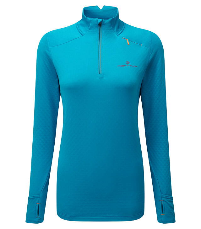 Koszulka RONHILL W TECH PRISM 1/2 ZIP TEE Lady