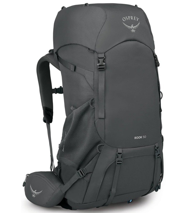 OSPREY ROOK 50 Man hátizsák, dark charcoal/silver lining