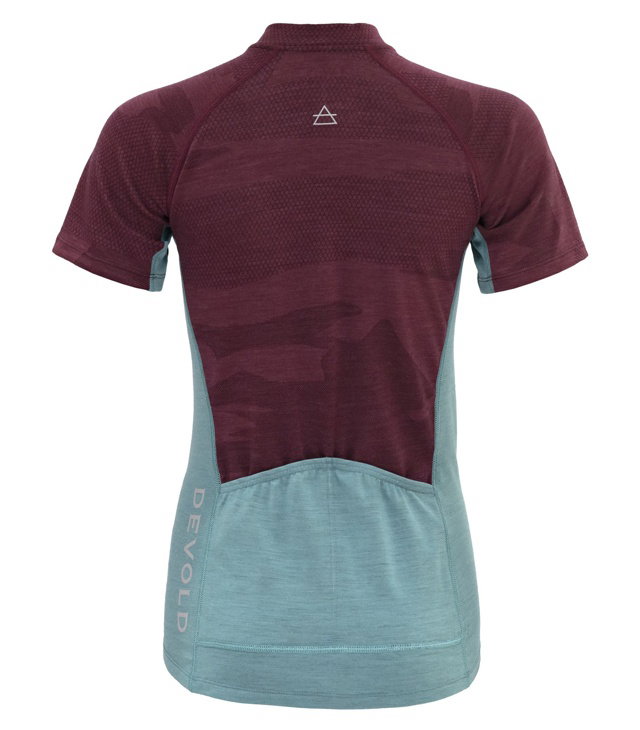 Majica kratkih rukava DEVOLD STANDAL MERINO TEE ZIP NECK W Lady, tropical
