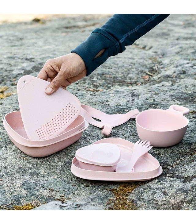 LIGHT MY FIRE OUTDOOR MEALKIT BIO DUSTYPINK edények