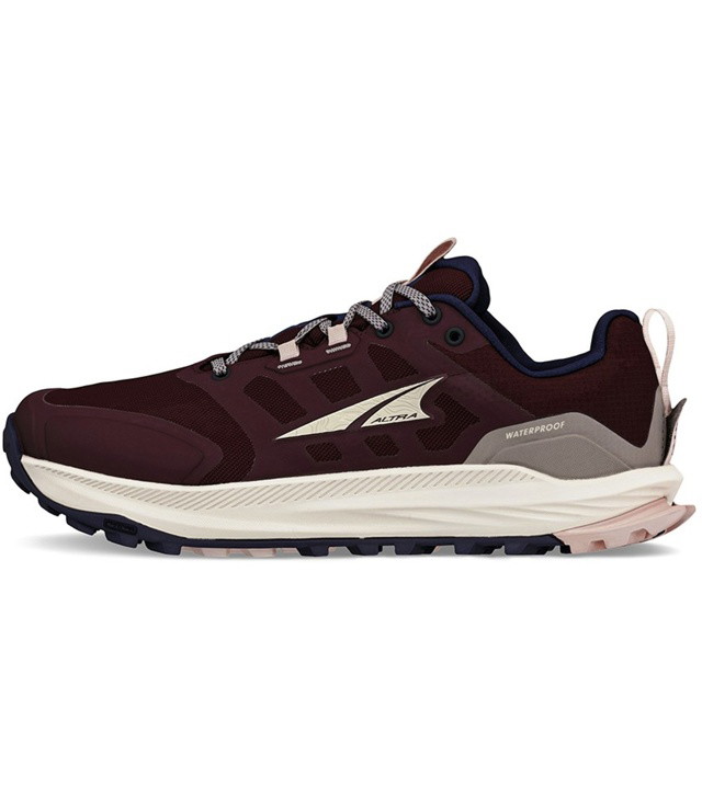 ALTRA W LONE PEAK 9 WATERPROOF LOW női túracipő, maroon