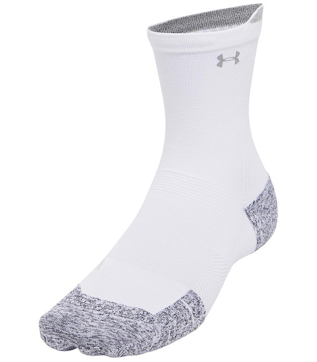 Ponožky UNDER ARMOUR UA VELOCITI RUN CUSH 3P CREW, white 100