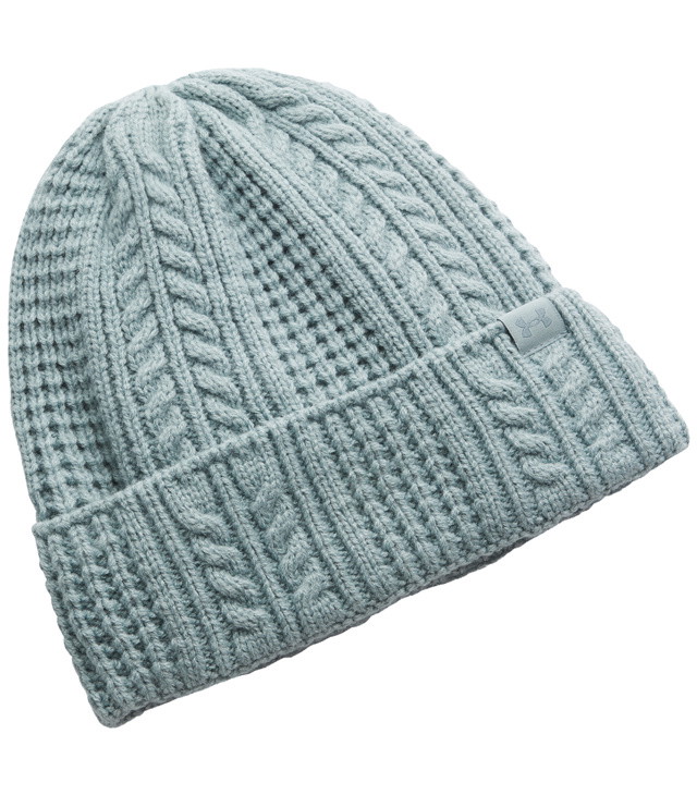 Čepice UNDER ARMOUR W HALFTIME CABLE KNIT BEANIE Lady