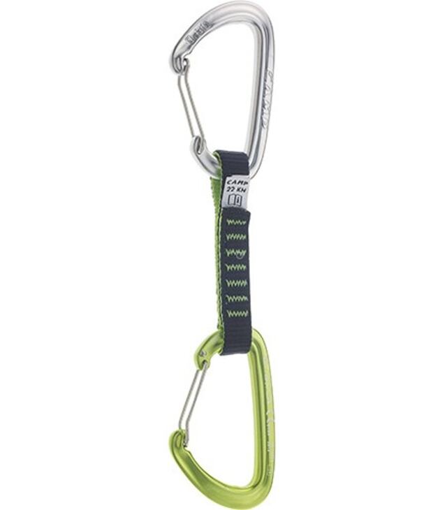 Bucle echipate CAMP SET ORBIT WIRE 2.0 EXPRESS 11 CM GREEN