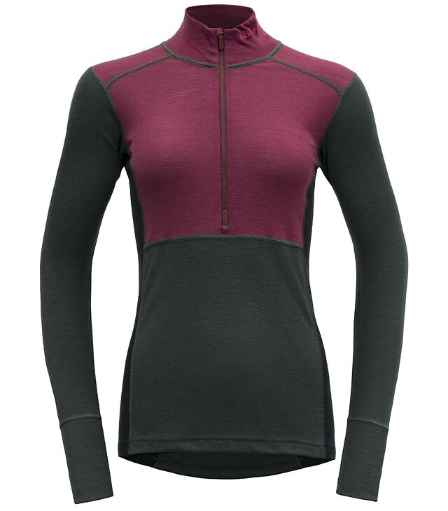 Koszulka DEVOLD LAUPAREN MERINO 190 ZIP NECK W Lady