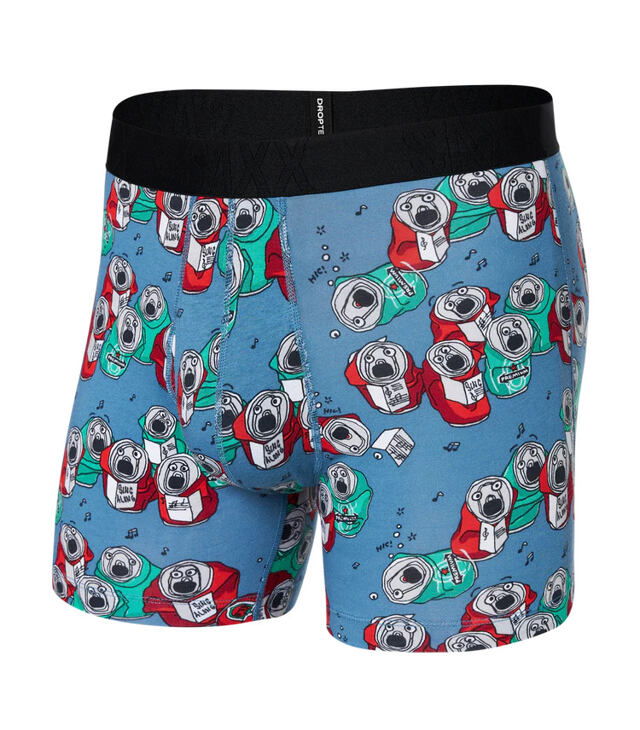 Boxerky SAXX DROPTEMP COOLING COTTON BOXER BRIEF FLY Man