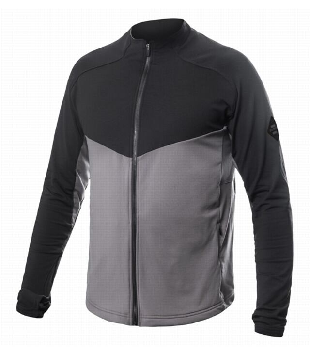 Bluza SENSOR COOLMAX THERMO SWEATSHIRT CELOZIP M Męska, stalowoszary/czarny