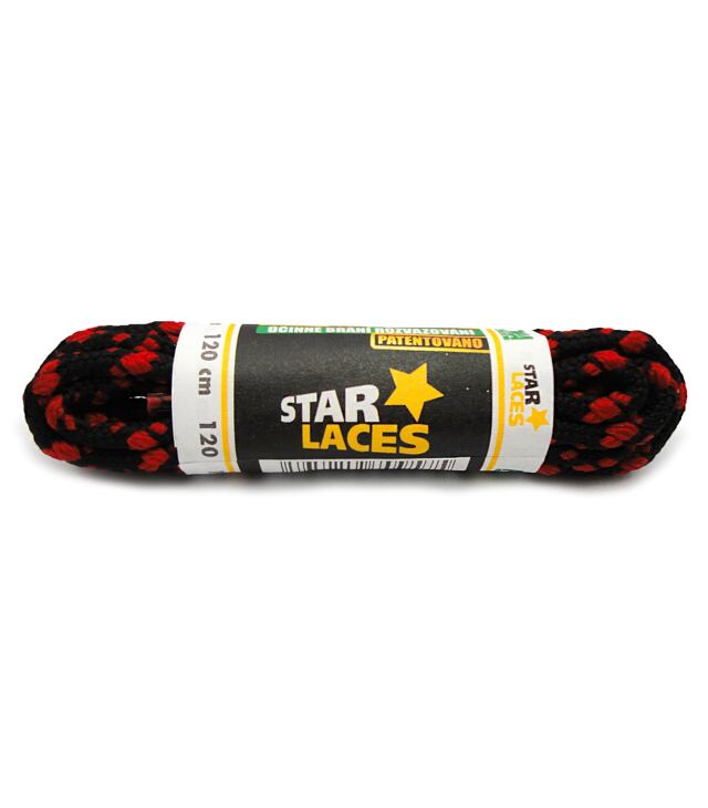 Sznurówki PROMA STAR LACES 180 BLISTER, czarno-czerwone