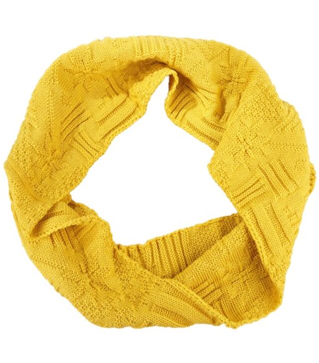 Szalik KAMA KNITTED MERINO SCARF S20 Uni, żółty