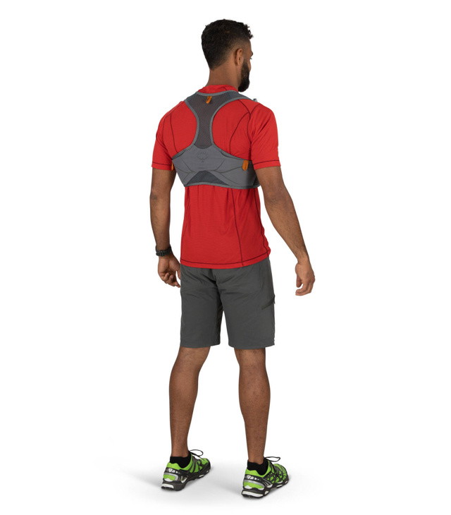 Pánská běžecká vesta OSPREY DURO LT, phantom grey/toffee orange