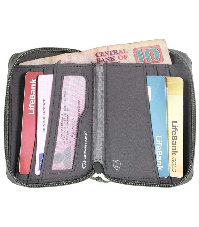 LIFESYSTEMS RFID BI-FOLD WALLET RECYCLED pénztárca