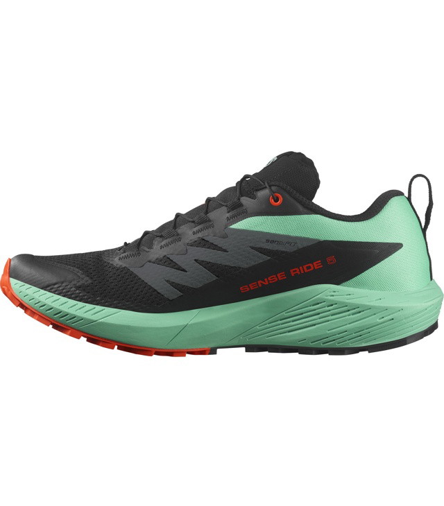 Muški tenisice za trčanje SALOMON SENSE RIDE 5, black/bay/cherry tomato