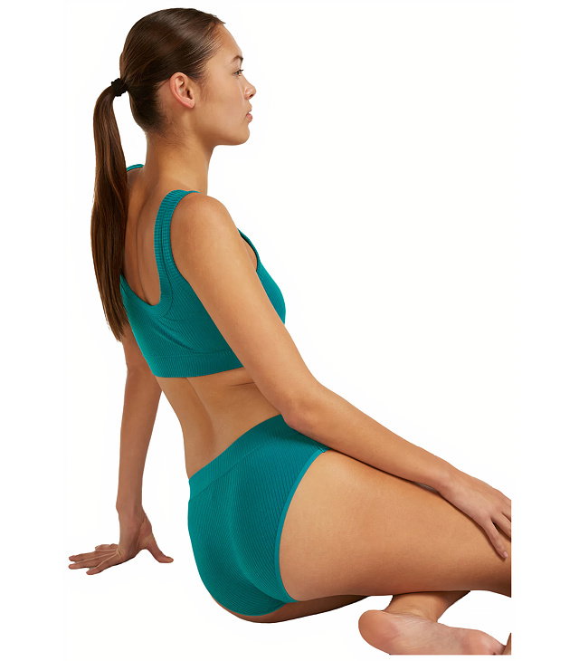 Dámské kalhotky ICEBREAKER W MER RIB LOTUS HIPSTER, tidal teal