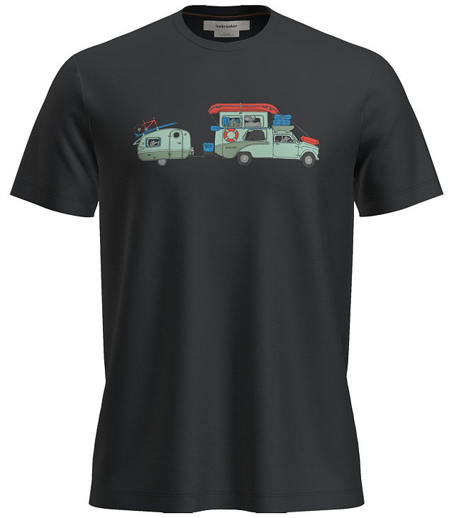 Pánské tričko ICEBREAKER M MER 150 TECH LITE SS TEE TRANSPORTAGE