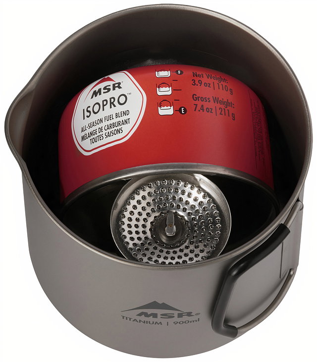 Konvice MSR TITAN KETTLE 900 ML Uni, Titanium