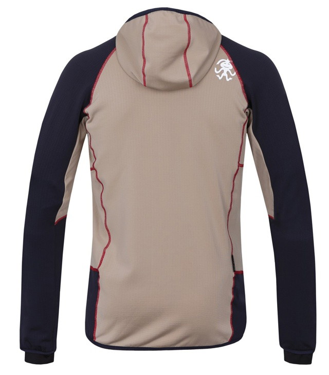 Pánská mikina s kapucí RAFIKI ASCENT, light taupe