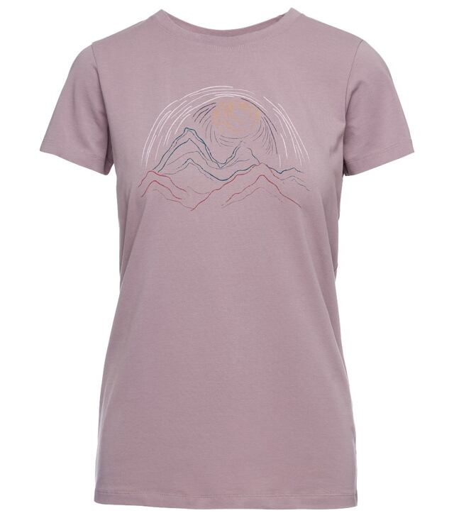 Triko BLACK DIAMOND W SUMMIT SCRIBBLE TEE Lady