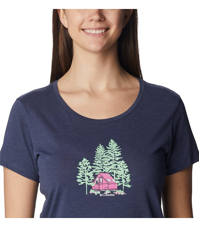 Tricou COLUMBIA DAISY DAYS SS GRAPHIC TEE Lady, nocturnal hthr