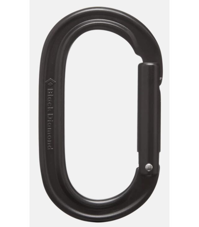 Carabinieră BLACK DIAMOND OVAL KEYLOCK BLACK