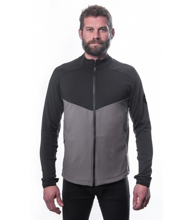 Mikina SENSOR COOLMAX THERMO MIKINA CELOZIP M Man, steel gray/černá