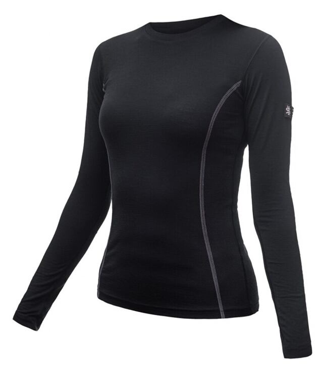 Koszulka - długi rękaw SENSOR MERINO ACTIVE LONG SLEEVE T-SHIRT W Lady, czarny