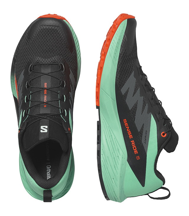 Muški tenisice za trčanje SALOMON SENSE RIDE 5, black/bay/cherry tomato
