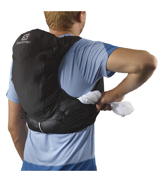 Unisex běžecká vesta SALOMON ADV SKIN 12 SET, tahitian tide/peacock blue