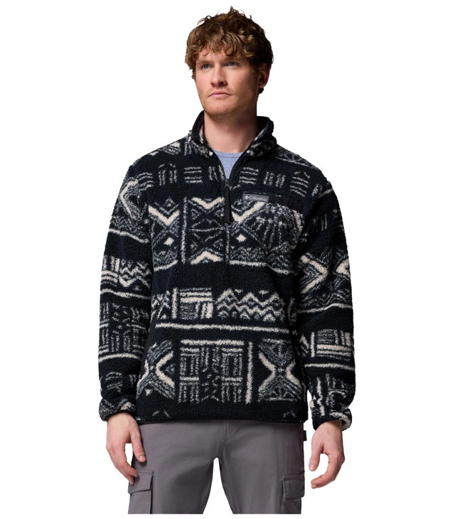 COLUMBIA RUGGED RIDGE HIGH PILE HALF ZIP férfi pulóver