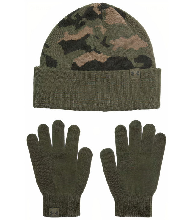 Čepice UNDER ARMOUR B BEANIE/GLOVE COMBO KIDS Kids