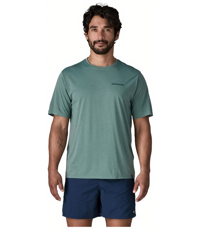 Pánské tričko PATAGONIA M CAP COOL DAILY SHIRT-BOARDSHORT LOGO