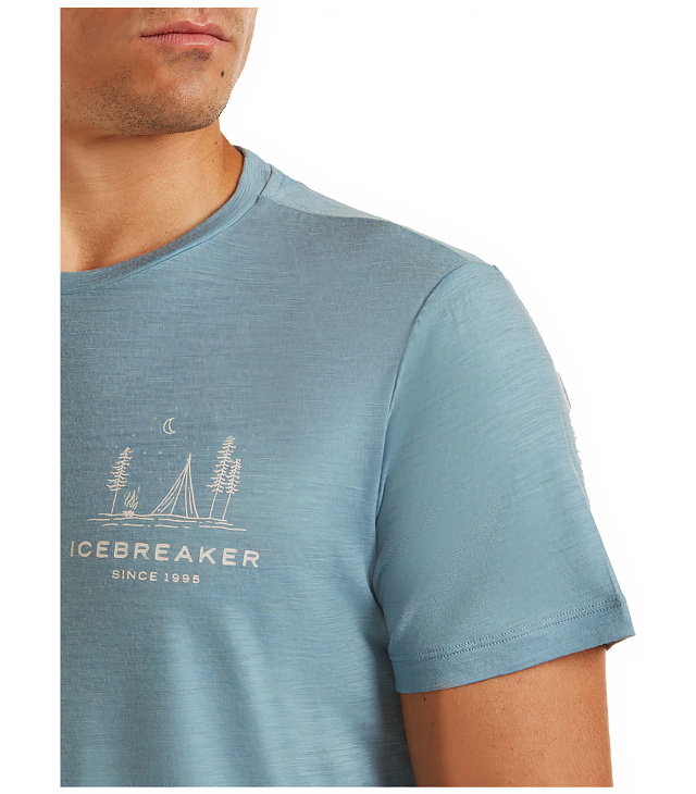 Pánské tričko ICEBREAKER M MER 150 TECH LITE SS TEE PEACEFUL PASS