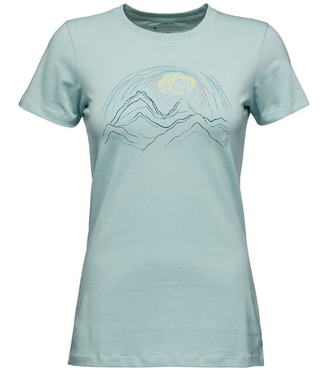 Triko BLACK DIAMOND W SUMMIT SCRIBBLE TEE Lady