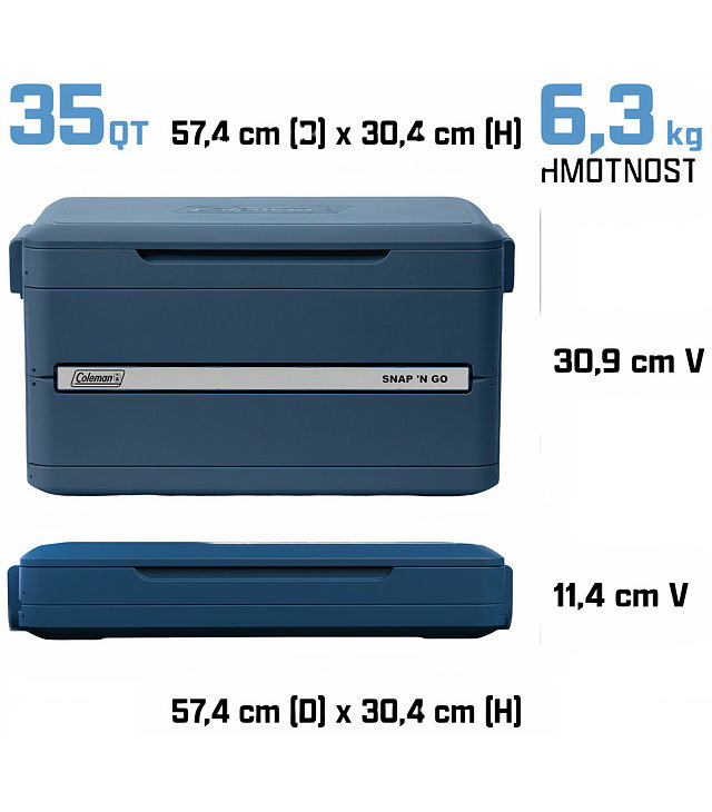 Ladă frigorifică COLEMAN SNAP-N-GO 35QT Uni
