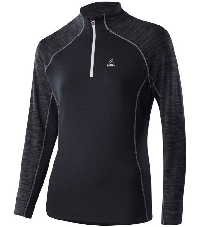 Mikina LOFFLER EVO RAINBOW CB TRANSTEX Lady, graphite melange