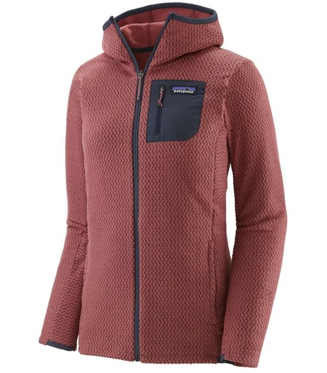 Kurtka PATAGONIA W R1 AIR FULL-ZIP HOODY Lady, rosehip