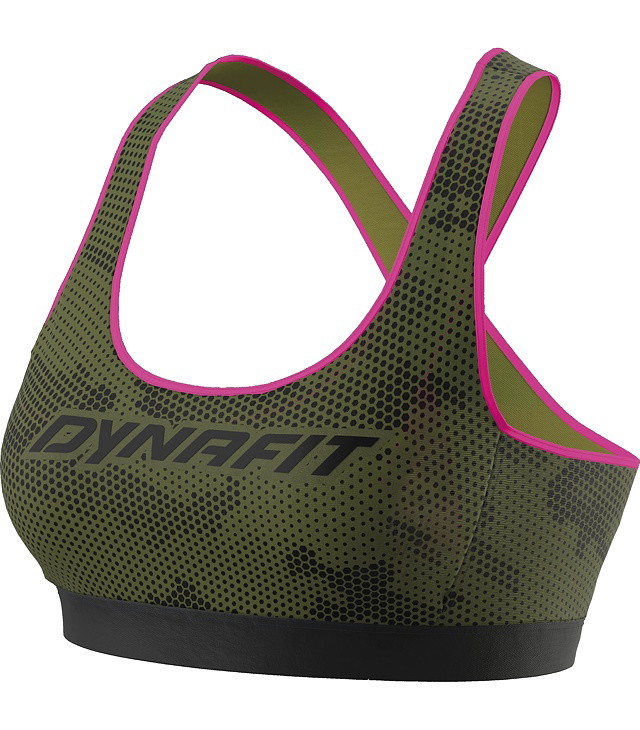 Biustonosz DYNAFIT TRAIL GRAPHIC BRA Lady, winter moss exagon camo/0910
