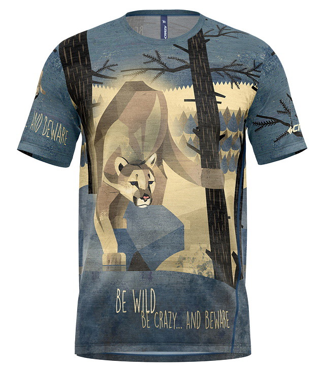Triko CRAZY T-SHIRT LEGEND Man, mountain lion
