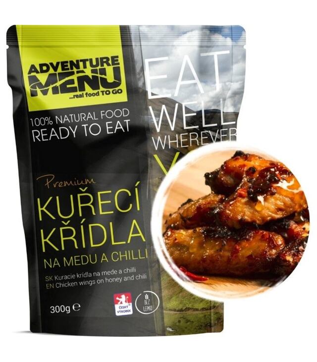 Výživa ADVENTURE MENU KURACIE KRÍDLA NA MEDU A CHILLI