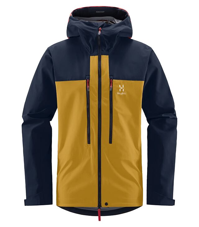 Kurtka KHAGLÖFS ROC SIGHT SOFTSHELL JACKET M Man, żółto-niebieska