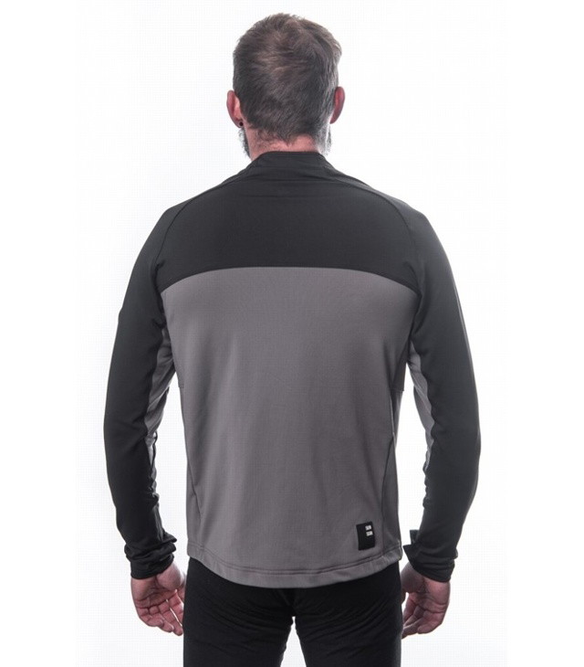 Mikina SENSOR COOLMAX THERMO MIKINA CELOZIP M Man, steel gray/černá