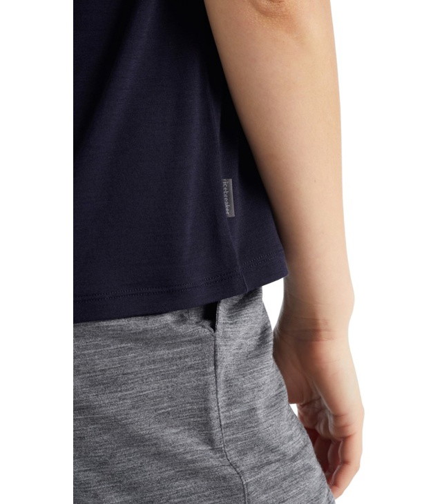 Tričko ICEBREAKER M TECH LITE II SS TEE CANOPY CAMPER Man, black