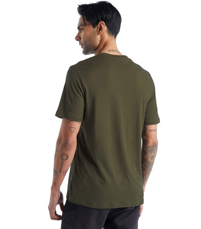 Tričko ICEBREAKER M TECH LITE II SS TEE TRAILHEAD Man, loden