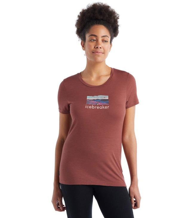 Tričko ICEBREAKER TECH LITE II SS TEE TRAILHEAD Lady, grape